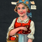 F.W.K.B. 1206 - Piparkakkutyttö Kerttu - ISO kuva 1940-luv. - pikkukuva 1