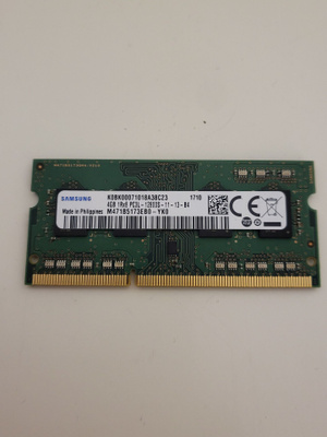 4GB DDR3 SODIM 1600MHz muistikampa kannettaviin
