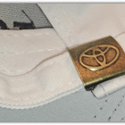 Uusi brodeerattu valkoinen Toyota lippalakki #30681 - pikkukuva 3