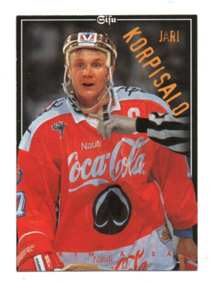 Sisu Jääkiekkokortti n:o 161 1996-97 Jari Korpisalo Ässät