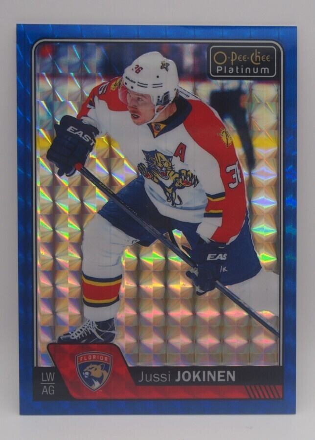 2016-17 OPC Platinum Blue cubes Jussi Jokinen /99