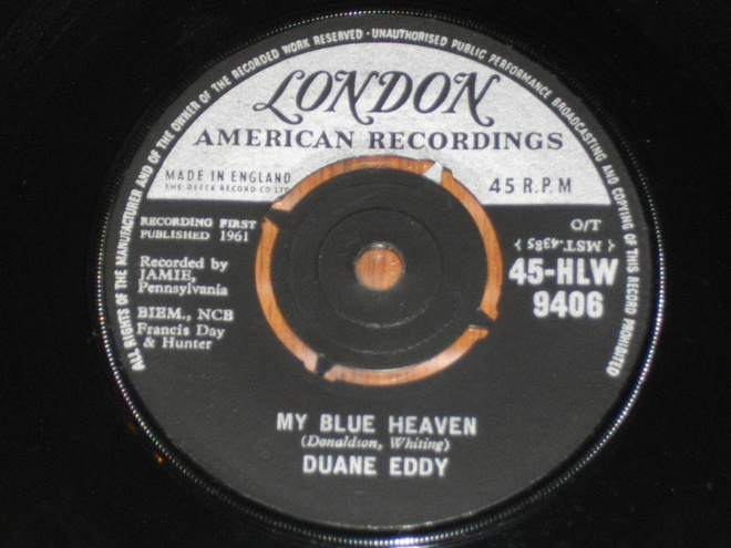 7" DUANE EDDY - My Blue Heaven - single 1961 rockabilly EX