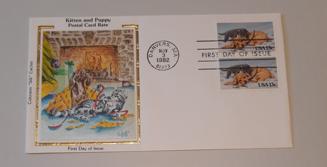 USA FDC kaksilolla Colorano "Silk" 1982
