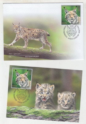 FDC ja maksimikortti Viro 1917 Ilves