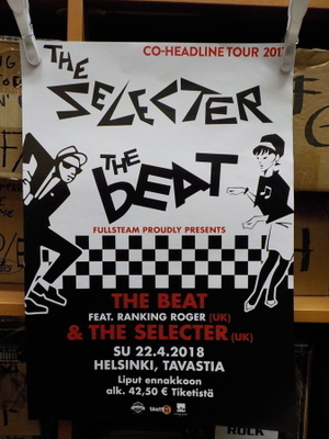 BEAT & SELECTER 22.4.2018 TAVASTIA KEIKKAJULISTE ++