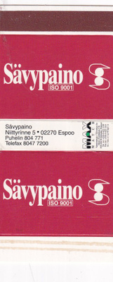 Espoo, Syväpaino , MAX Match, aski , aihio . b437