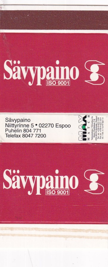 Espoo, Syväpaino , MAX Match, aski , aihio . b437