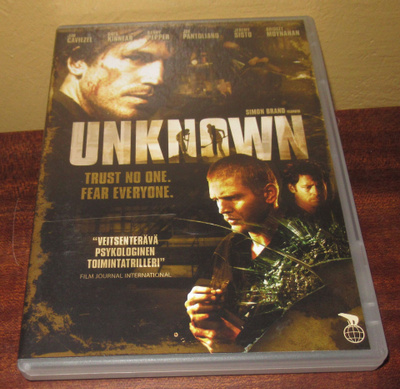 Unknown dvd trilleri, jännitys, toiminta.
