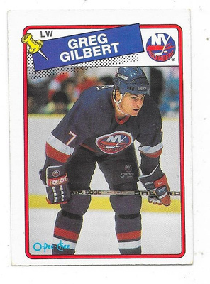1988-89 OPC #83 Greg Gilbert , New York Islanders