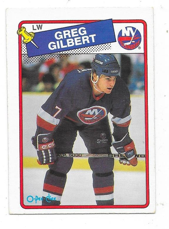 1988-89 OPC #83 Greg Gilbert , New York Islanders
