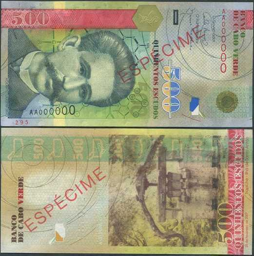 Cabo Verde 500 Escudos 2007 (P-69s) UNC SPECIMEN