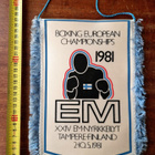 EM-nyrkkeilyt Tampere Finland 1981 vintage viiri - pikkukuva 1