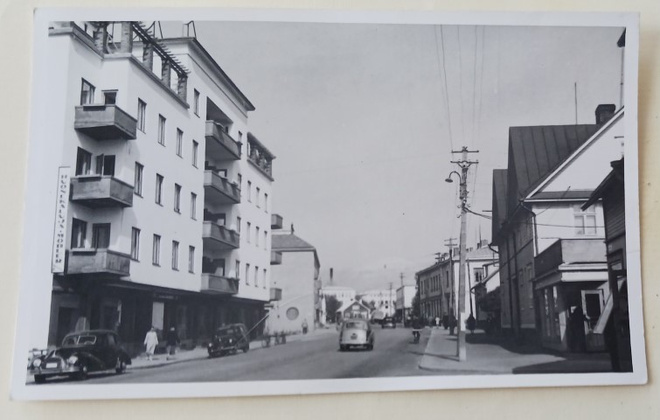 Kokkola, Pitkänsillankatu, vanha mv valokuvapk, ei p.