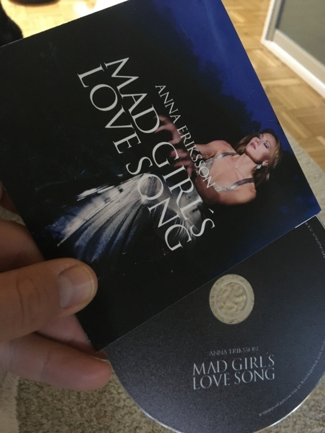 Anna Eriksson . Mad girl’s love song  CDS single