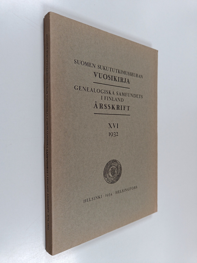 Suomen sukututkimusseuran vuosikirja - Genealogiska samfu...