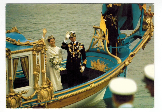 Postikortti Kuningas Carl XVI Gustav ja Kuningatar Silvia
