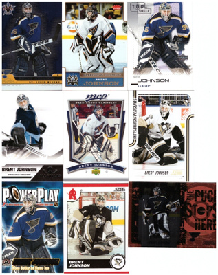 9 x Mv BRENT JOHNSON St.Louis Penguins Capitals,