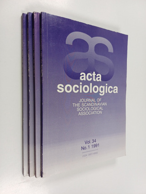 Acta Sosiologica - vol. 34 No. 1-4/1991 : journal of the ...