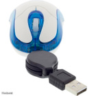 Parco optinen minihiiri, 800 DPI, 0.7m, USB, sin./valk. UUSI - pikkukuva 5