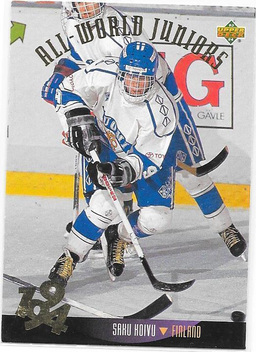 1993-94 Upper Deck WJC #569 Saku Koivu Suomi TPS