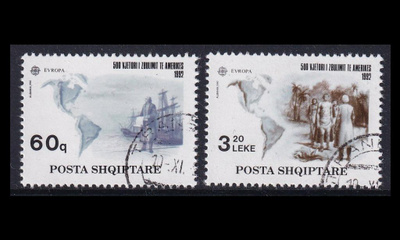 Albania 2510-1 o Europa Amerikan löytäminen (1992)