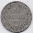 1872 50 penniä tyyppi 2 kl3 - pikkukuva 1