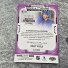 Matthew Robertson 2025-26 OPC Platinum Violet Pixels Auto - pikkukuva 2