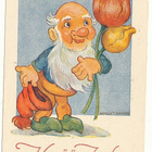 Arnold TILGMAN - Pukki ja tulppaanit - vanha kortti - pikkukuva 1