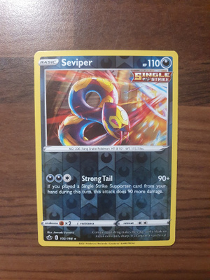 Pokemon Seviper 102/198 Reverse holo rare