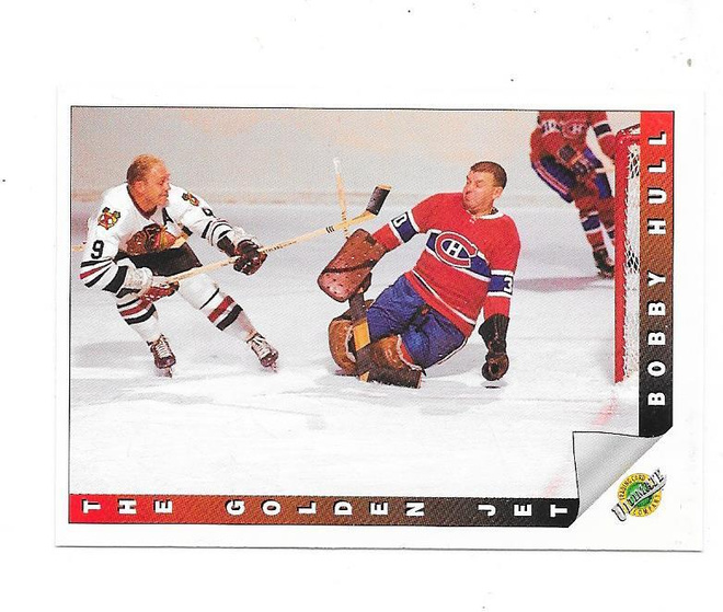 91-92 Ultimate Original 6 #91 Bobby Hull Chicago Blackhawks