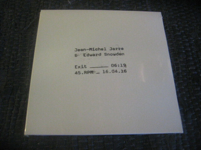 7" - Jean-Michel Jarre & Edward Snowden - Exit