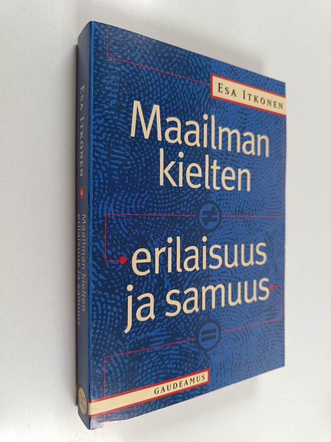 Esa Itkonen : Maailman kielten erilaisuus ja samuus