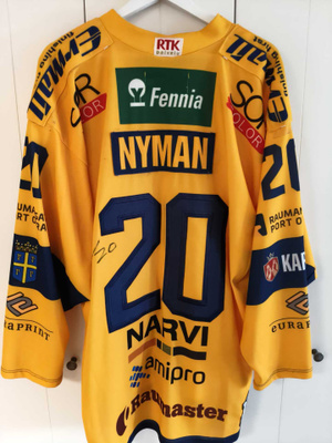 Rauman Lukko Nyman game worn