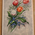 kukkakortti, tulppaanit, kulkenut 1962 - pikkukuva 1