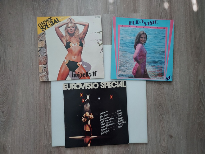 Eurovisio special LP:t  3 kpl vuodet 1976, 1979 ja 1980