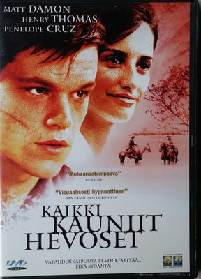 Kaikki kauniit hevoset  Matt Damon -DVD