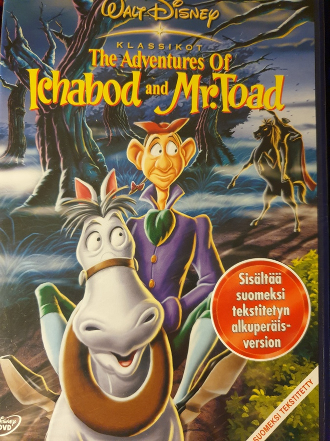 THE ADVENTURES OF ICHABOD AND MR. TOAD DVD UUSI