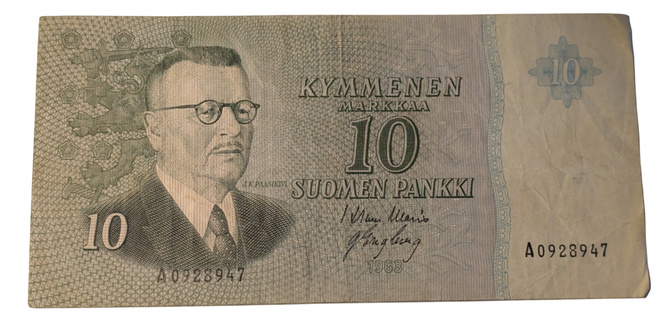 10 Markkaa 1963 ilman Litt A0928947