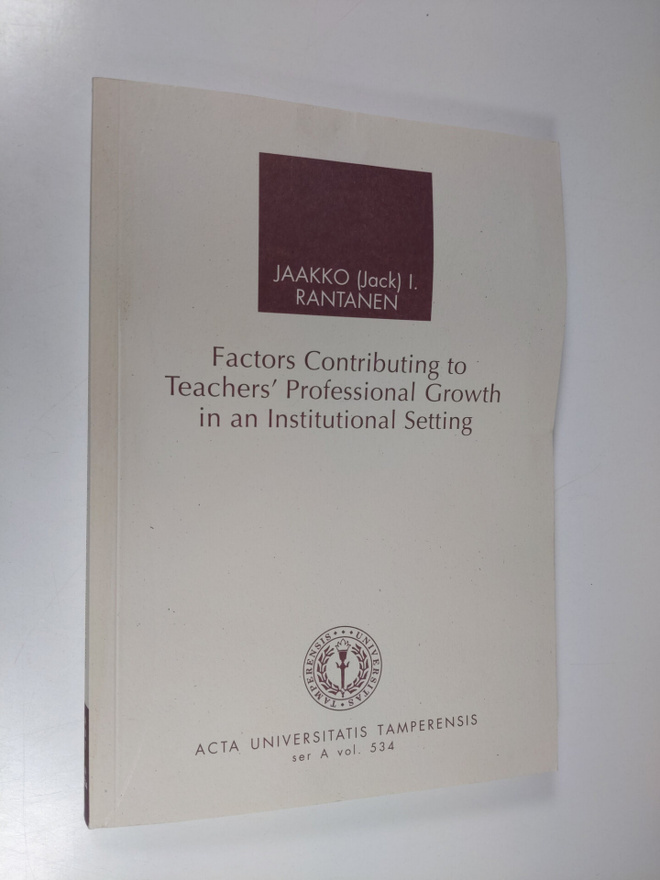 Jaakko Rantanen : Factors contribution to teacher's profe...
