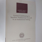 Jaakko Rantanen : Factors contribution to teacher's profe... - pikkukuva 1
