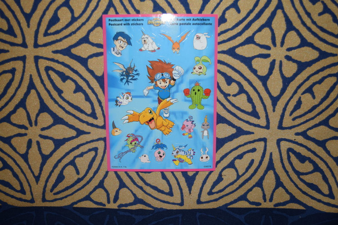 Postikortti Digimon digital monsters tarra Tai