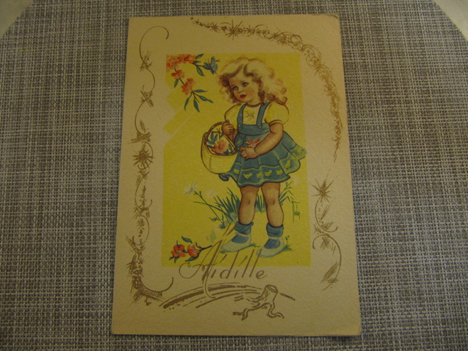 Äidille kortti.  Sign .Inga Fagerholm