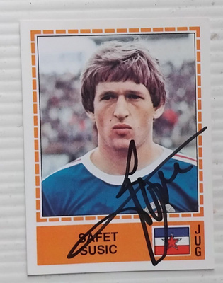 Safet Susic Jugoslavia signed