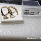 Komeat  uudet  korvakorut  18  K Kullattua  hopeaa - pikkukuva 1