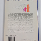 Gerald Oosterveen : Too early frost : a father's account ... - pikkukuva 2