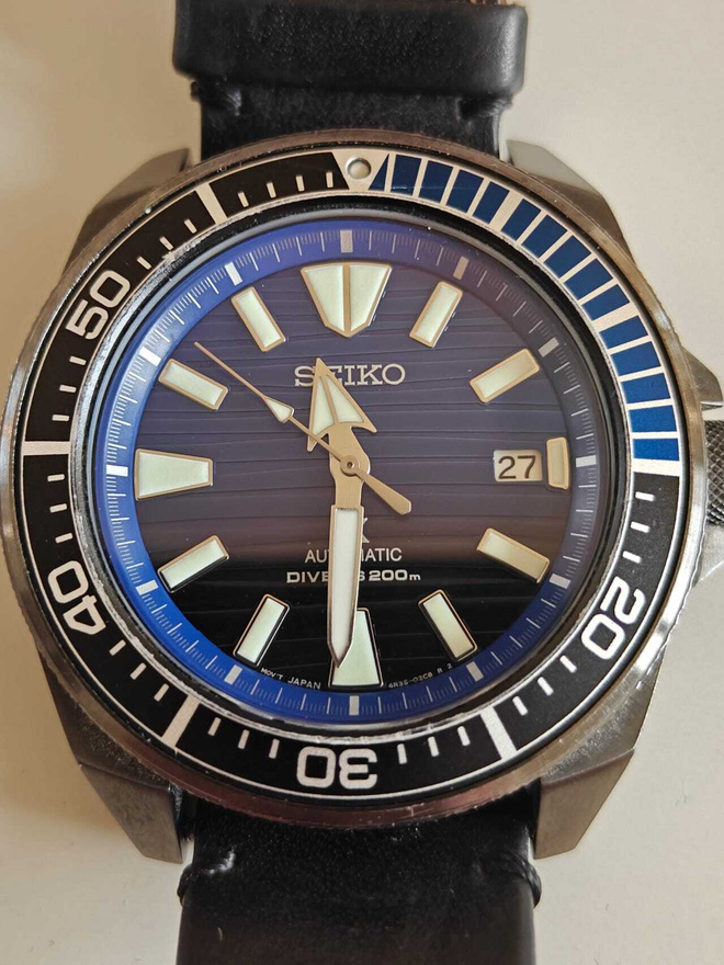 Seiko SRPD09 Samurai Save the Ocean automaatti, 3 ranneketta