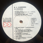 M.A. NUMMINEN ~ På Svenska ~ LP Mispress - pikkukuva 3