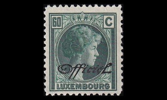 Luxemburg 162 ** Virkamerkki 60 C (1928)