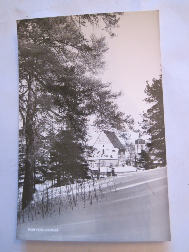 VANHA Postikortti Porvoo 1950-l Alkup.Mallikappale