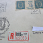 Kuvienmukainen posttilähetys/F D C- kuori R-merkillä, kts! - pikkukuva 3